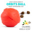 Jeffers Red Orbits Ball Natural Rubber Dental Treat Dispensing Dog Chew Toy
