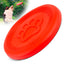 Jeffers Red Paw Frisbee Natural Rubber Dog Toy for Fetching & Chewing