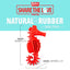 Jeffers Red Seahorse Natural Rubber Dog Chew Toy with Vanilla Scent and Textured Ridges for Dental Health