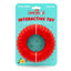 Jeffers Red Virgo Tugger Natural Rubber Dog Dental Chew Toy for Interactive or Solo Play