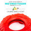 Jeffers Red Virgo Tugger Natural Rubber Dog Dental Chew Toy for Interactive or Solo Play