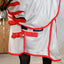 Jeffers Solaris Horse Fly Sheet with Detachable Neck, Grey & Red