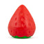 Jeffers Squeaky Strawberry Natural Rubber Dog Dental Chew Toy with Squeaker & Vanilla Scent for Medium Chewers