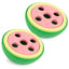 Jeffers Watermelon Natural Rubber Treat Dispensing Dog Dental Chew Toy with Vanilla Scent
