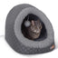 K&H Pet Products Thermo-Pet Cave Heated Cat Bed – Plush Cat Cave & Tunnel for Cats and Small Dogs
