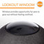 K&H Thermo-Lookout Pod Heated Cat Bed – Indoor Heated Cat Cave with Window, Removable Cushion, Cozy & Energy-Efficient