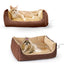 K&H Thermo-Pet Cuddle Cushion Heated Pet Bed – Indoor Heated Sofa-Style Bed for Cats & Small Dogs with Removable Cushion