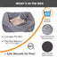 K&H Thermo-Pet Lounge Sleeper Heated Cat & Small Dog Bed – Plush, Non-Slip, Machine Washable Indoor Pet Bed