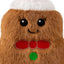 Kong Holiday Snuzzles Plush Gingerbread Dog Toy, Squeaks & Crinkles