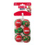 KONG Holiday SqueakAir® Balls, 6 Pack – Festive Dog Tennis Balls for Fetch & Interactive Play, Gentle on Teeth