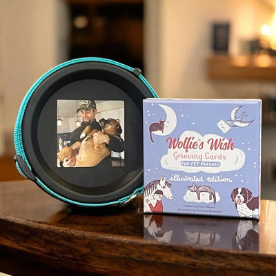Pet Collar Display Frame & Pet Loss Cards | Memorial Gift Set