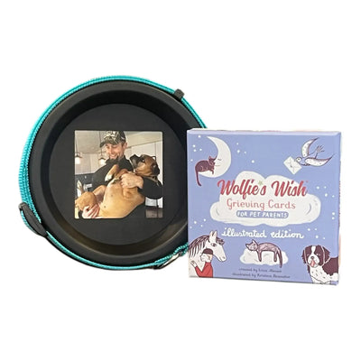 Pet Collar Display Frame & Pet Loss Cards | Memorial Gift Set
