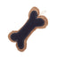 Country Living Jean Leather-Jute Bone Pillow Dog Toy, 5 × 9 in