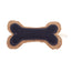 Country Living Jean Leather-Jute Bone Pillow Dog Toy, 5 × 9 in