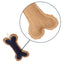Country Living Jean Leather-Jute Bone Pillow Dog Toy, 5 × 9 in