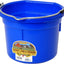 Little Giant Flat-Back Plastic Buckets – Impact-Resistant, Easy to Hang, 8 qt & 20 qt