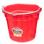 Little Giant Flat-Back Plastic Buckets – Impact-Resistant, Easy to Hang, 8 qt & 20 qt