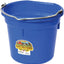 Little Giant Flat-Back Plastic Buckets – Impact-Resistant, Easy to Hang, 8 qt & 20 qt