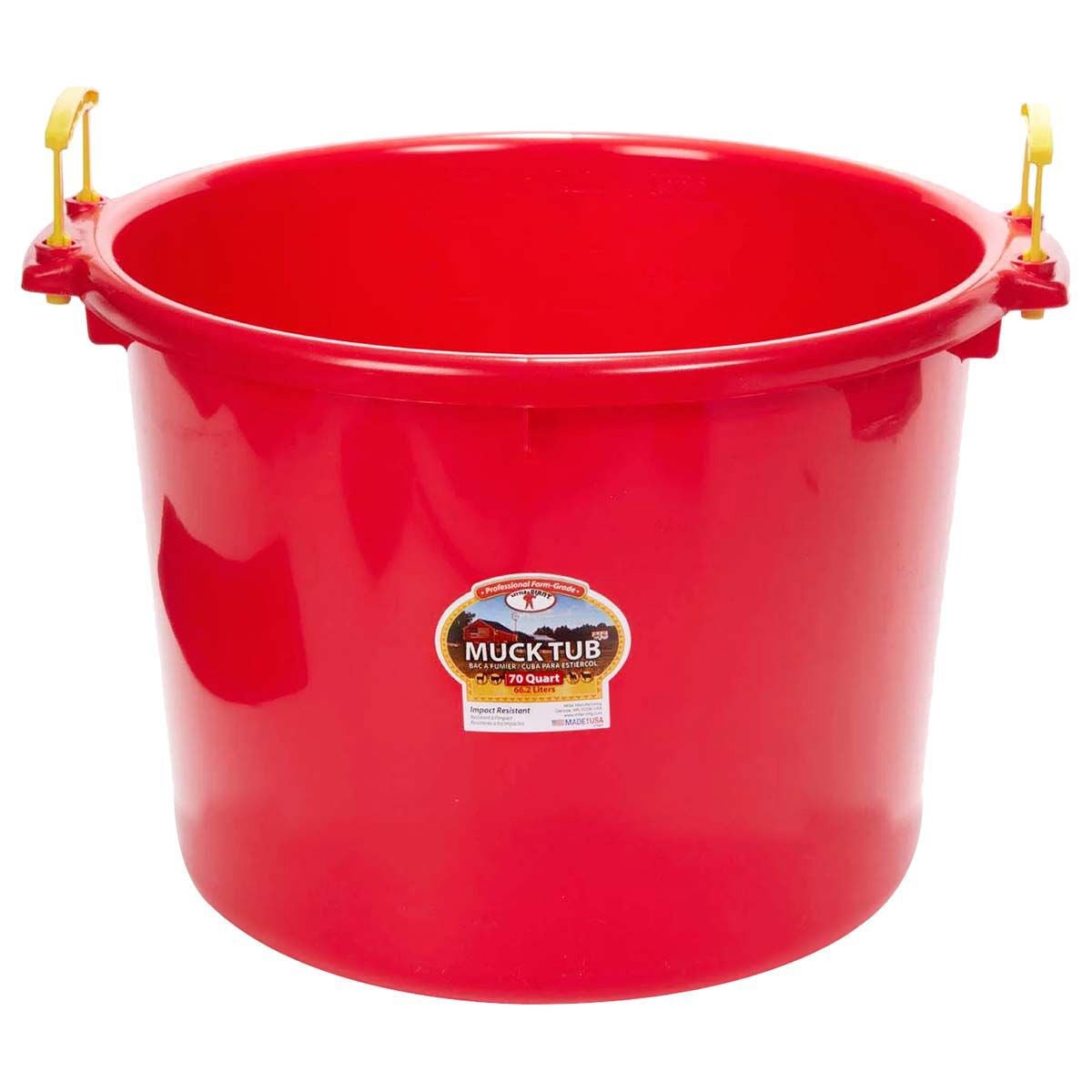 Little Giant Muck Tub – 40 & 70 Quart Heavy Duty Muck Bucket with Plastic Handles