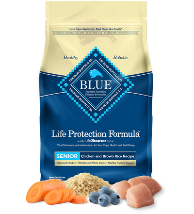 Blue Buffalo Senior Chicken and Brown Rice Dry Dog Food