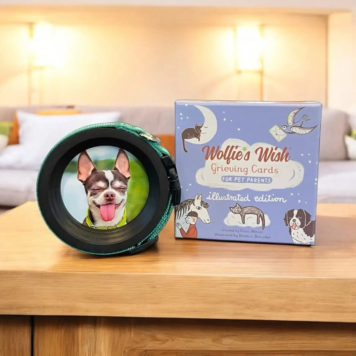 Pet Collar Display Frame & Pet Loss Cards | Memorial Gift Set