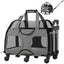 Luxury Rider Pet Carrier with Removable Wheels and Telescopic Handle