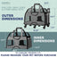 Luxury Rider Pet Carrier with Removable Wheels and Telescopic Handle