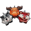 HuggleTuff™ Puffies Woodland Friends Plush Dog Toys, 3 Pack