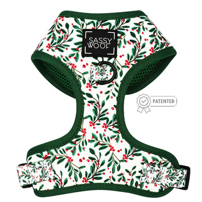 Dog Adjustable Harness - Under the Mistletoe
