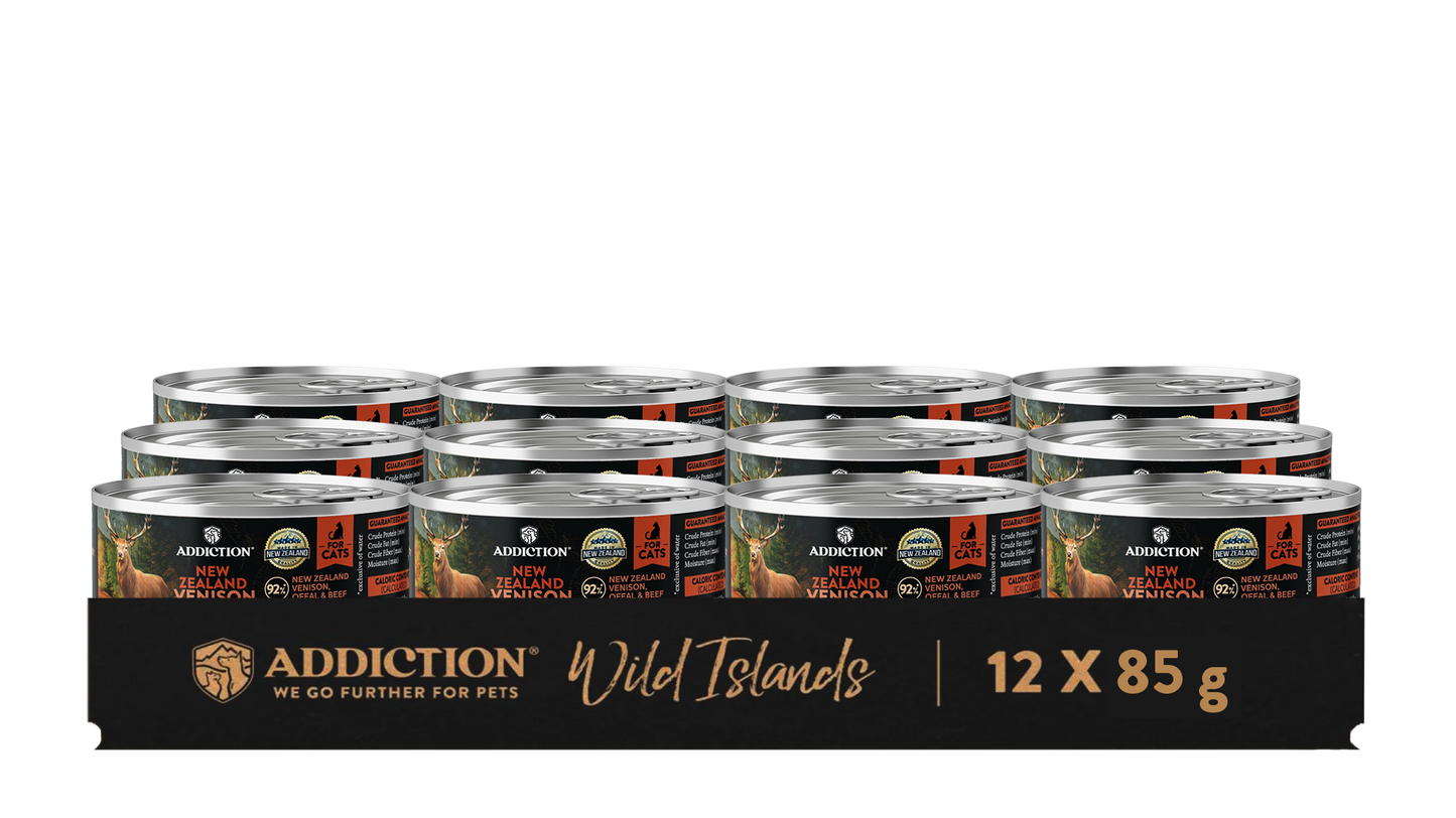 Wild Islands New Zealand Venison Recipe Premium Grain-free Canned Cat Food 85g
