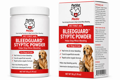 BleedGuard™ Styptic Powder for Dogs, Cats & Small Pets 1.76 oz