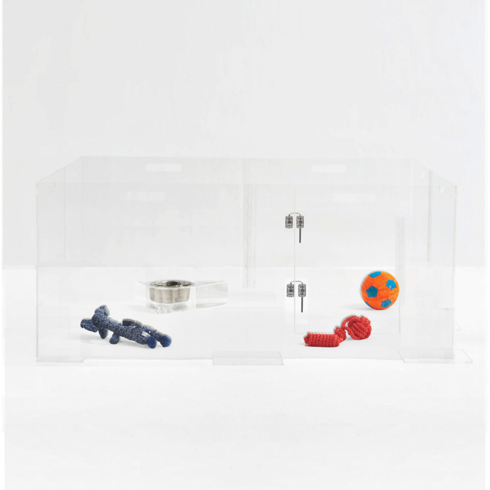 Clear Pet Playpen, 24" High with Door
