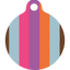 Multi-Stripe HD Dog ID Tag