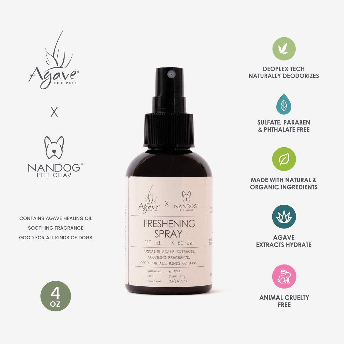 Nandog X Agave Oil for Pets Care Value Kit