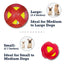 TPR-Coated Agility Tennis Ball Dog Toy, Small & Large Sizes