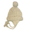 Hand Knit Wool Natural Cable Hat