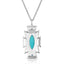 Ocean Storm Cloud Turquoise Necklace