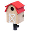Outdoor Bluebird House with Baby Steps – Durable Pine, T-Post Mountable Adaptor Included