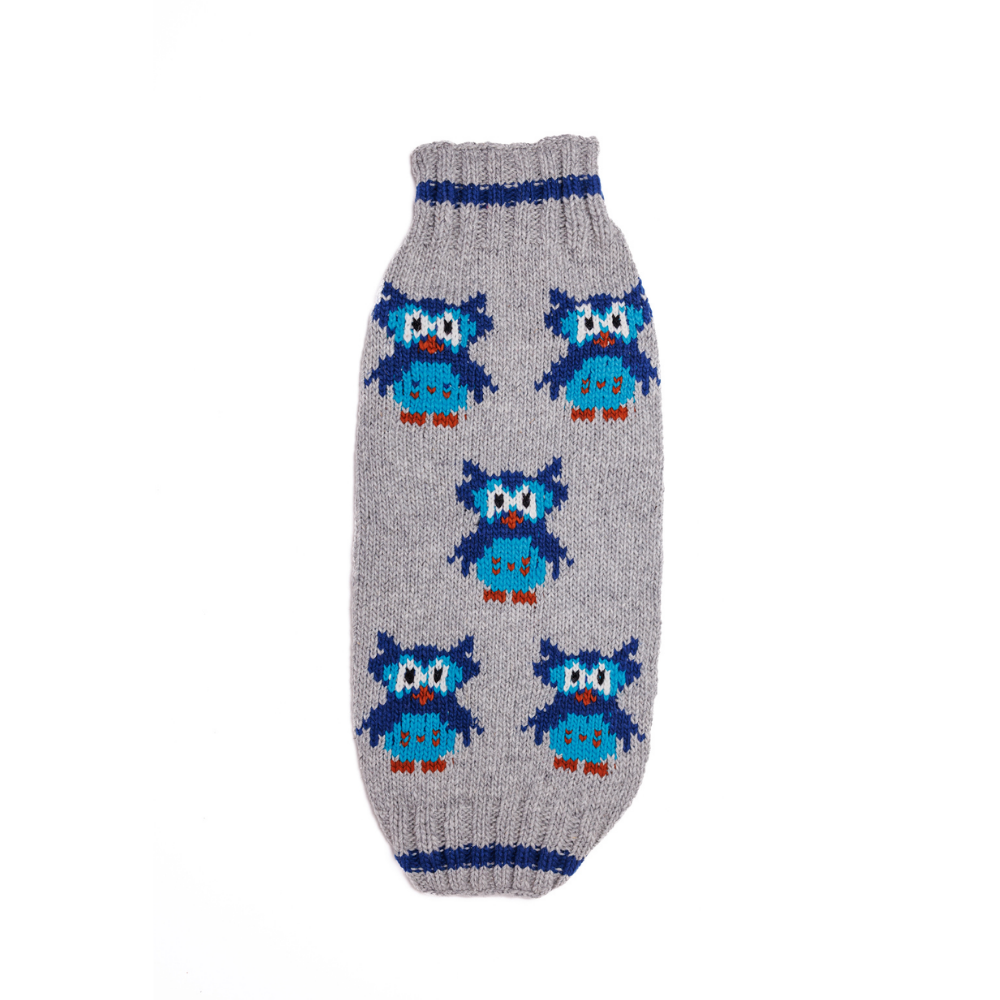 Owl Wool Dog Sweater