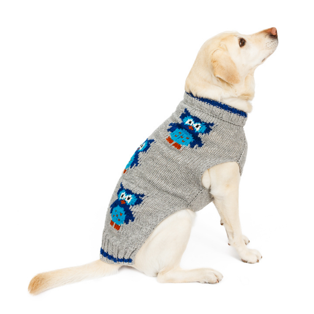 Owl Wool Dog Sweater