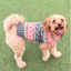 Peach Fairisle Dog Sweater