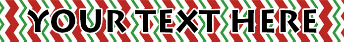 Personalized Peppermint Chevron Stripes Dog Collar