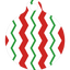 Peppermint Chevron Stripes HD Dog ID Tag