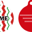 Peppermint Chevron Stripes HD Dog ID Tag