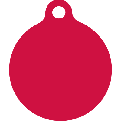 Peppermint Stick HD Dog ID Tag