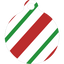 Peppermint Stick HD Dog ID Tag