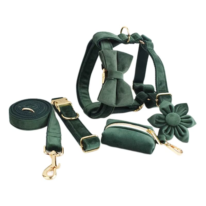 Velvet Dark Green Set