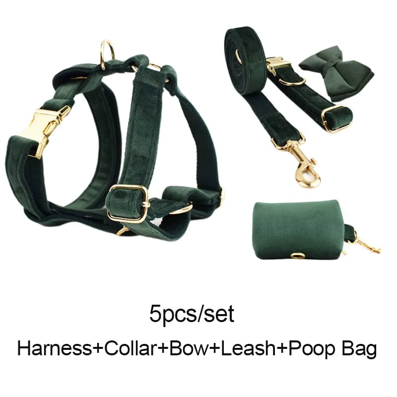 Velvet Dark Green Set