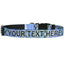 Personalized Blue Kilt Plaid Dog Collar