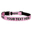 Personalized Pink Polka Dot Dog Collar